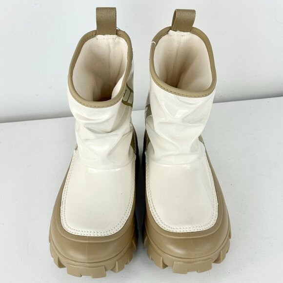 Big Kids Size 2-UGG Classic BRELLAH MINI Rain/Winter Boots-Mustard Seed/Jasmine - Picture 4 of 7